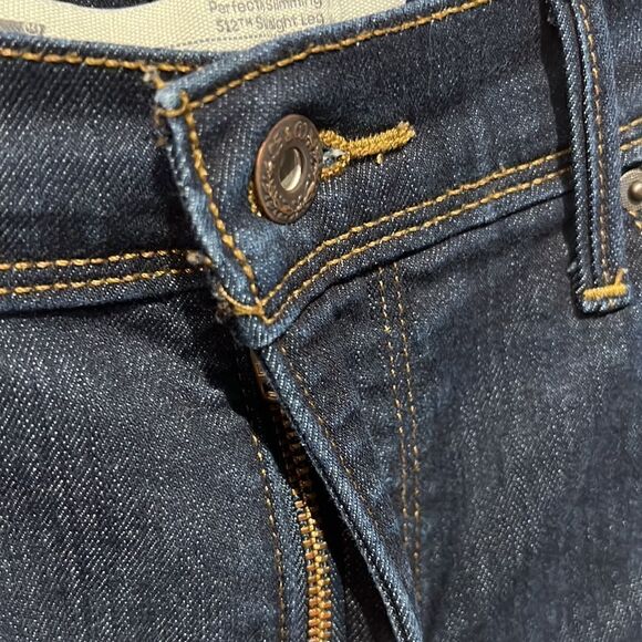 Levi’s 512 Perfectly Slimming Straight Leg High Rise Jeans Size 8 - Picture 3 of 9